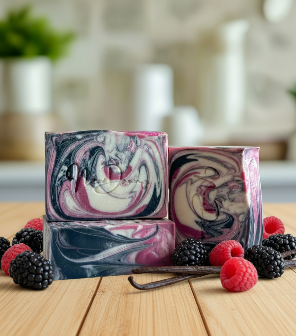 Black Raspberry Vanilla Handcrafted Bar Soap