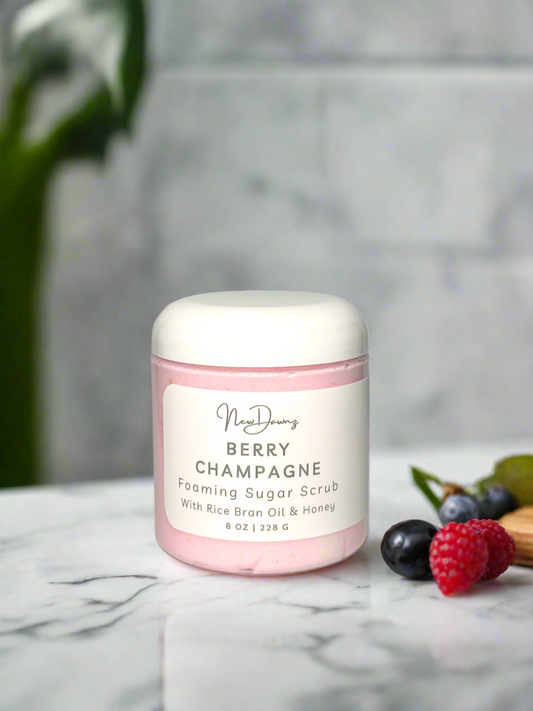Berry Champagne Foaming Sugar Scrub