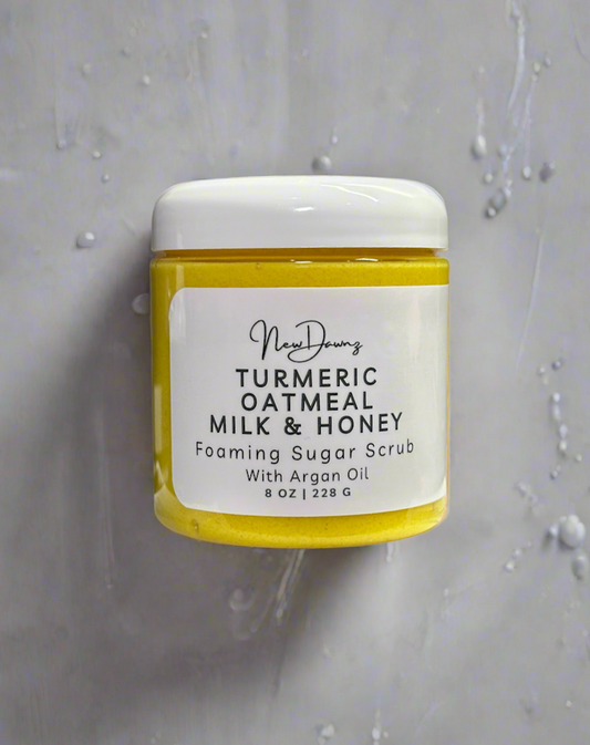 Turmeric Oatmeal Milk & Honey Foaming Sugar Scrub